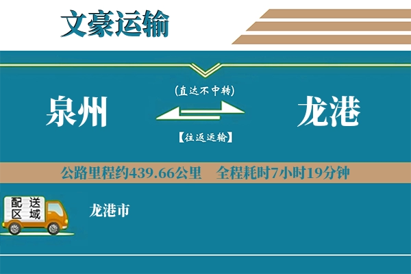 泉州到龙港物流专线