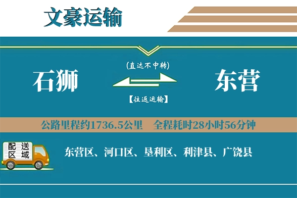 石狮到东营物流专线