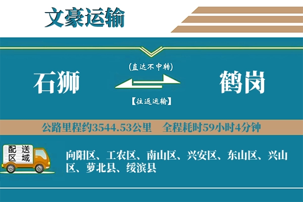 石狮到鹤岗物流专线