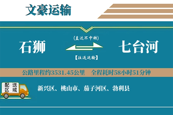 石狮到七台河物流专线