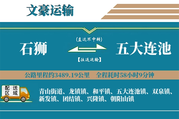 石狮到五大连池物流专线