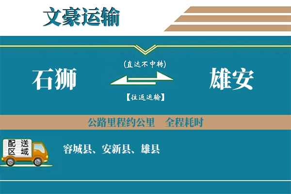 石狮到雄安物流专线
